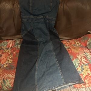 Forever 21 Strapless Denim Dress